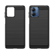 Shockproof Carbon Fibre Slim Soft Phone Case For Motorola Moto "All" Series