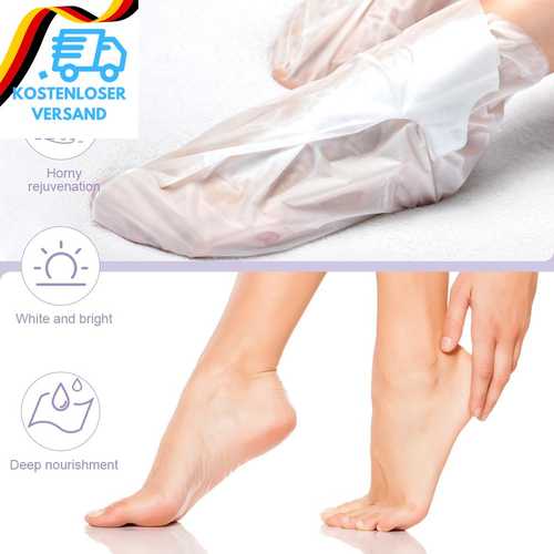 ACWOO Fußmaske, 4 Paar Hornhaut Fußmaske, Hornhautentferner Socken, Foot Hornhau - Bild 6 von 12