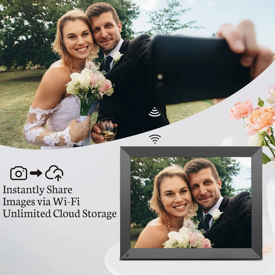 BSIMB 15" Digital Picture Frame 16GB BS-W15E Black Wi-Fi Touchscreen - Image 3 of 4