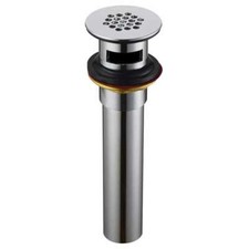 81501 1-1/4 Inch x 8 Inch Sink Grid Top Lavatory Drain Assembly with Overflow