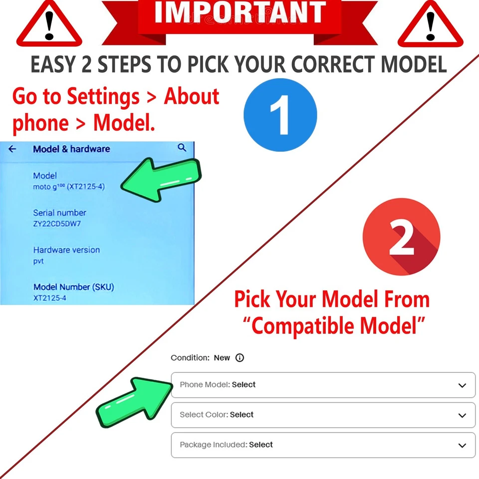 For Motorola Moto G 5G 2024 2023 Case Phone Cover Shockproof + Tempered Glass - Image 2 of 4