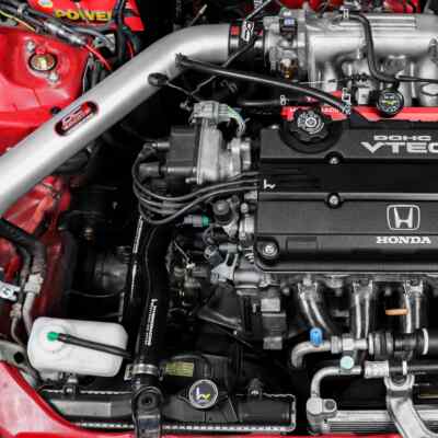 Hybrid Racing Reinforced Silicone Radiator Hose Kit – For 2006-2011 Honda Civic Si (Black, 4-Ply)