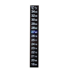 Termometro adesivo ACQUARIO misura temperatura vasca doppia scala C°/F JYA4