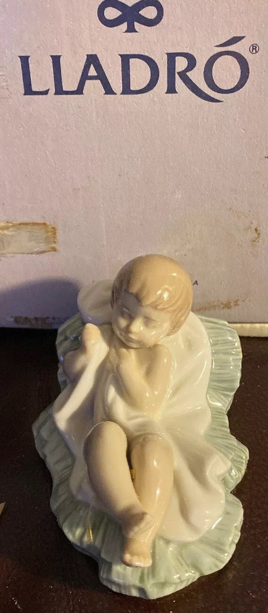 Lladro 5478 Baby Jesus, Christmas Nativity Original Box! Glossy