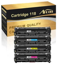 4PK Toner Cartridges for Canon 118 Color ImageCLASS MF8580CDW MF8380CDW MF726CDW