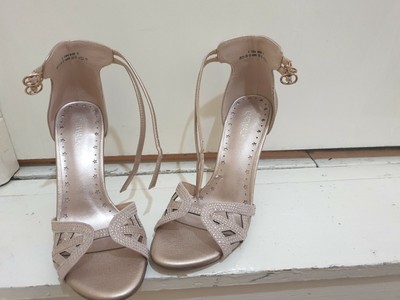 catwalk rose gold heels