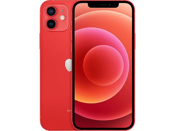 APPLE iPhone 12 (PRODUCT)RED, Rojo, 64 GB, 5G, 6.1" OLED Super Retina XDR, 