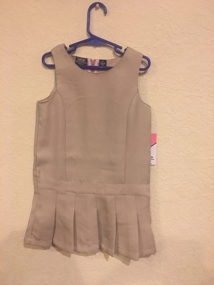 Uniforme/Jersey de Vestir/Jersey IZOD Khaki Navy NWT $30 talla 4 5 6 6x 8 10.5 12 14.5  Foto 3 de 4