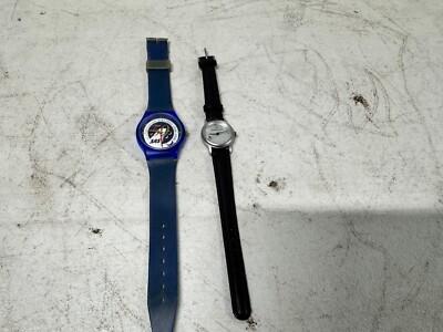 2 Different Very Rare Scandinavian Airlines 1946-1996 Watch Untested