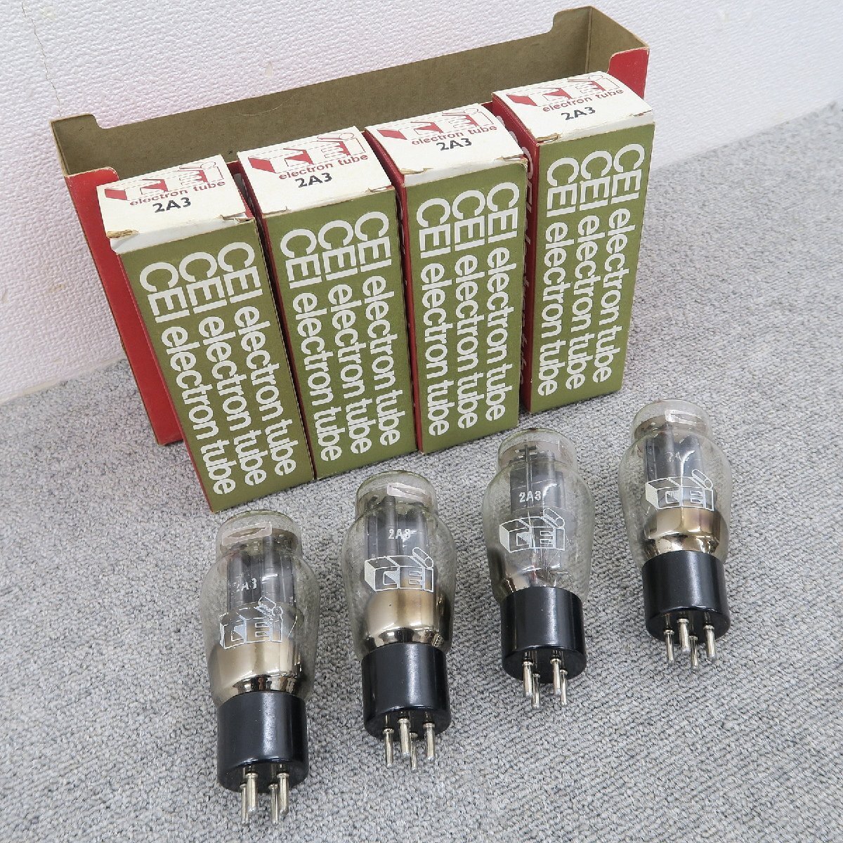 Used CEI 2A3 Vacuum Tubes Set Of 4 Vacuum Tube Amplifier