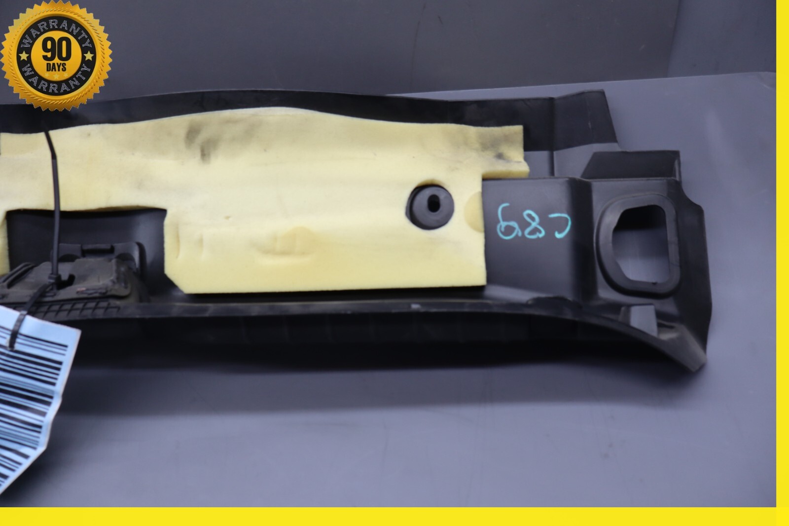 14-20 Maserati Ghibli Rear Trunk Loading Sill Plate Scuff Trim Panel Black Oem