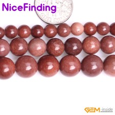 Natural Red African Blood Jasper Loose Gemstone Beads Jewelry Making Strand 15"