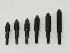 9/32" Screw In Field Points, 12 Packs. 75, 90, 100, 125, 145, 175, or 200 grains