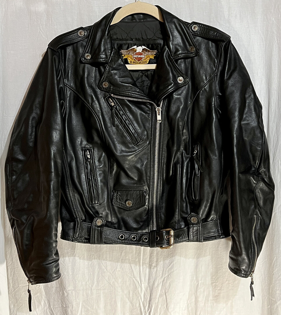 ヴィンテージ1990年代 Harley-Davidson レザージャケット L Vintage HARLEY DAVIDSON 1990s Black Leather Jacket BIKER