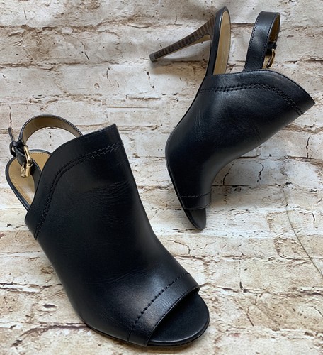 coach peep toe booties