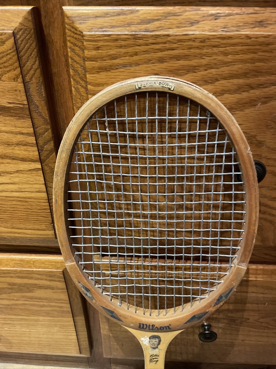 Billie Jean King Valiant Speed Flex Fibre Face Wilson Old Wood