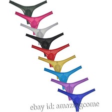 Men Transparent Thongs U Convex Thin Tanga Hombre Men G-string Male Pouch Pantie