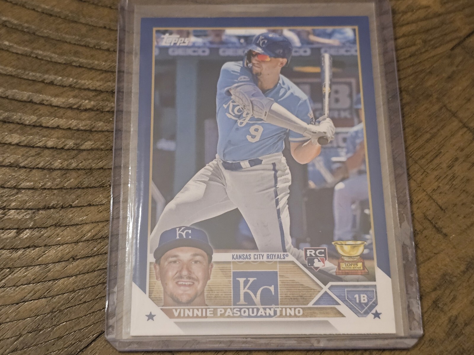 2023 Topps #302 Vinnie Pasquantino RC Royal Blue Kansas City Royals Nmmt