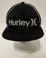 Hurley Snapback Cap Hat Youth Adjustable Black Logo Boys