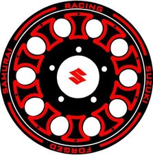 Suzuki Samurai Rims Decals Rings Aros Argollas Stickers Calcomanias Red Suzuki Samurai Rims Decals Rings Aros Argollas Stickers Calcomanias Red