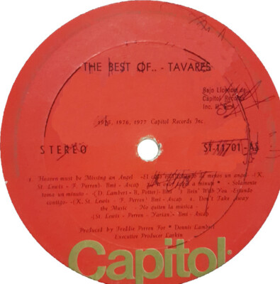Tavares - The Best Of Tavares (LP, Comp) (Very Good Plus (VG+))