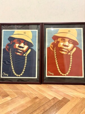 激レアobey LL COOL J ポスター BLUE シルクスクリーン オベイ s-l400.jpg
