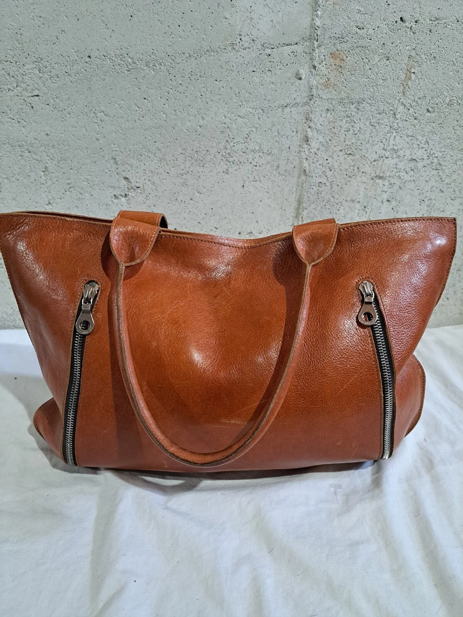 Christopher Kon Leather Large Tote Handbag Shoulder Bag Satchel eBay