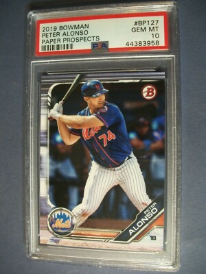 その他 Pete Alonso Bowman Topps MLB PSA PETE ALONSO 2019 Bowman Prospects #127 PSA GEM MINT 10 Mets | eBay