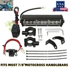 For Kawasaki KLX110 KLX250 KLX230 KX125 LED Headlight Light Bar Kit Dirt Bike US