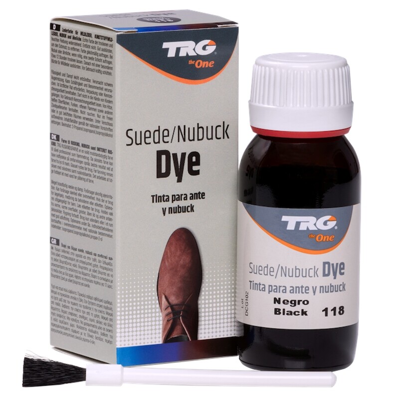 TRG Suede Nubuck BLACK NOIR NEGRO Color Tinta Shoe Boot Restore Colour Dye 50mL