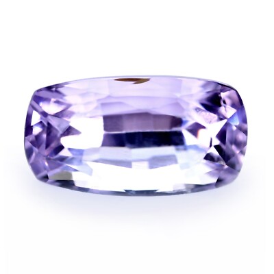 Certified 1.43ct Natural Unheated Violet Spinel VS Madagascar Cushion 8.3x4.5mm
