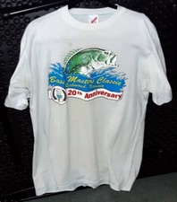 Vintage Bassmasters Classic 1990 - 20th Ann Tee Shirt - White - Richmond - RARE