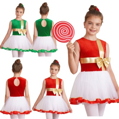 Kids Girl's Dresses Performance Christmas Dress Party Outwear Sequin Claus Bow | eBay Kids Girl's Dresses Performance Christmas Dress Party Outwear Sequin Claus Bow | eBay
