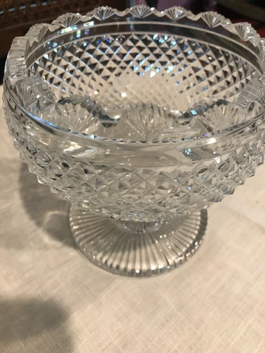 Vtg Waterford Master Cutter Footed Bowl 5"x5" EXQUISITE ESTATE FIND 5"