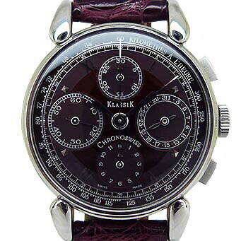 Chronoswiss Classic Chronograph Ch7403 Automatic SS Bordeaux Dial