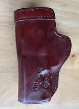 Don Hume Concealment Holster H715 M No. 99 - Saddle Brown Leather With Clip