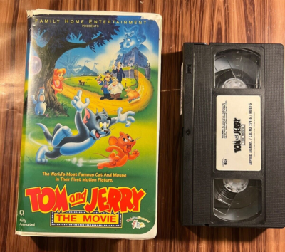 Tom and Jerry The Movie VHS 1993 Animated Kids Family Movie