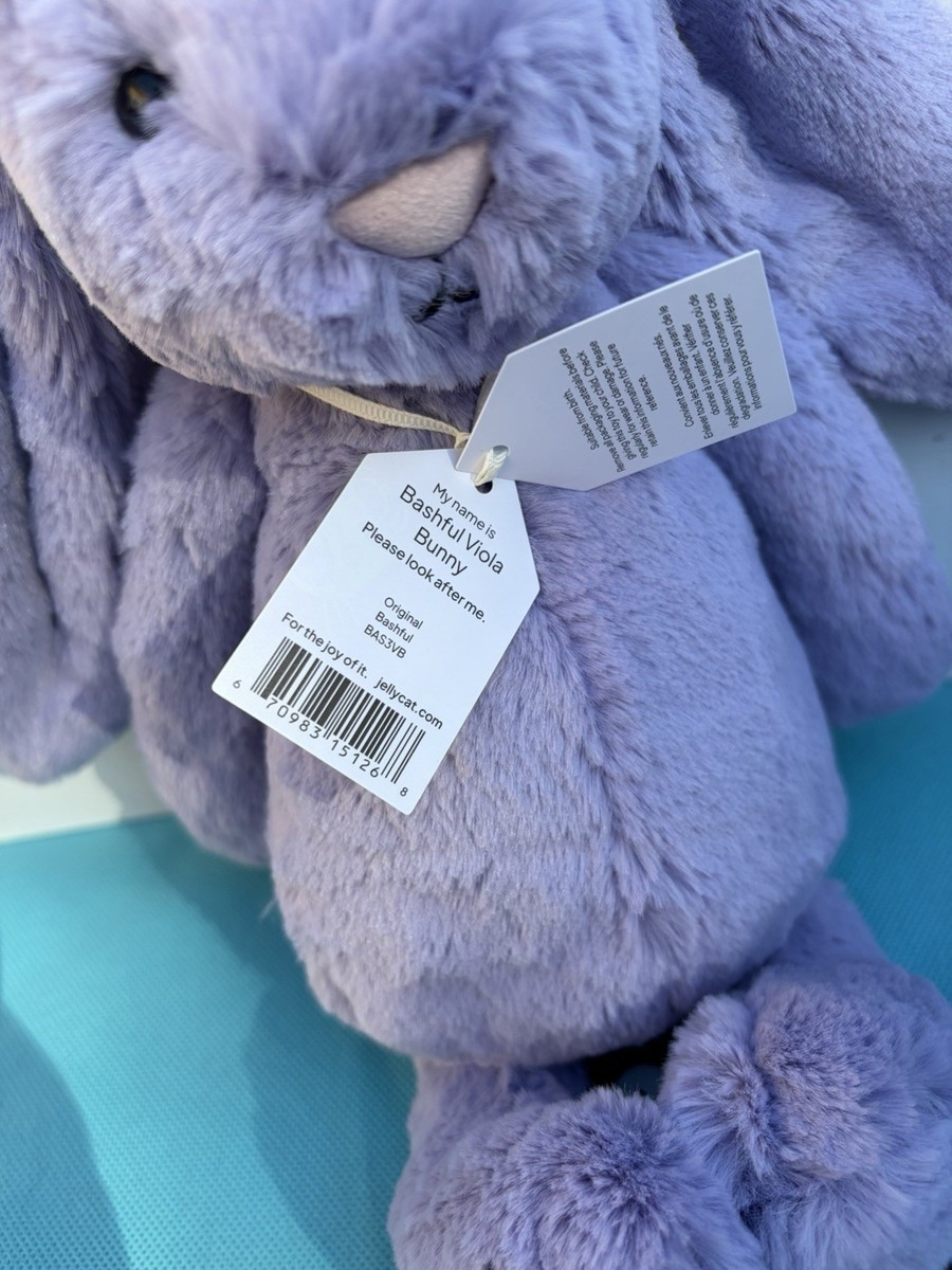 AUTHENTIC Jellycat Bashful Viola Bunny- NWT- FAST SHIP | eBay