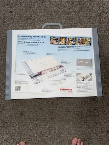 Koh-I-Noor Portable Drawing Board 25434 supports paper up to 11 X 17”