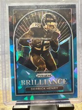 2022 Panini Prizm - Brilliance Derrick Henry #B-14 No Huddle Prizm Blue Ice /99