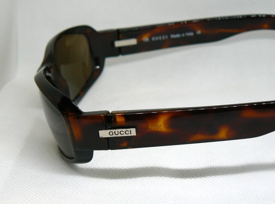 Gafas de sol Gucci GG1409/S 05L marrón escudo - 56-18-125 hechas en Italia Foto 4 de 4