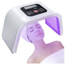 Fxtiaa 7-Color LED Light Therapy Mask, Adjustable, Face/Neck/Body/Hand, White
