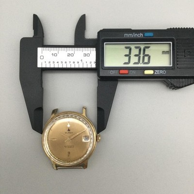 Vintage Buren Mens Watch 34mm Automatic 17 Jewels Date NON WORKING 