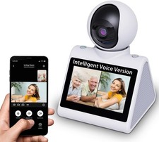 Indoor 4MP Security Camera w/ 4.3" Screen Two-Way Audio   NEW