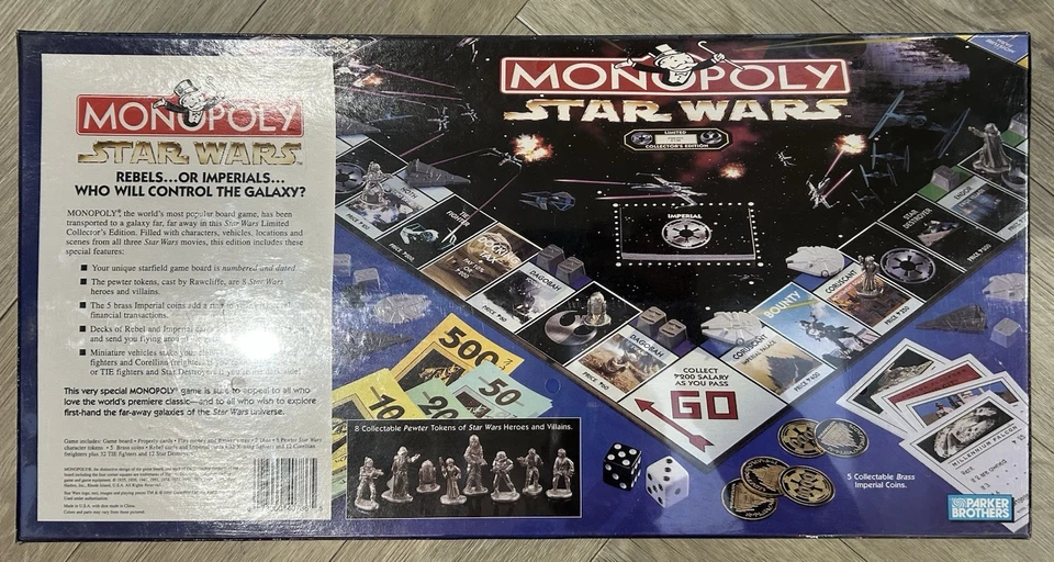 1996 Monopoly Star Wars Limited Collector's Edition Board Game Sealed - Image 4 of 4