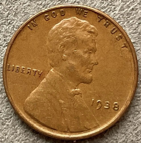 1938p  Lincoln Wheat Cent - [XF EF]  Extremely Fine - High Grade ~ B950