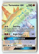 Pokemon Card Turtonator GX (Secret) Holo LP SM - Guardians Rising 148/145