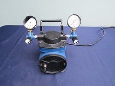 Millipore WP6111560 Vacuum Pressure Air Pump working, damaged gauge.