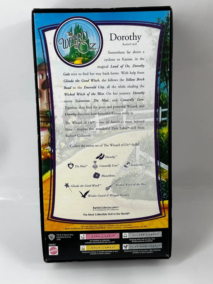 Dorothy Barbie Colección Mago de Oz K8682 Vintage 2006 Foto 2 de 3