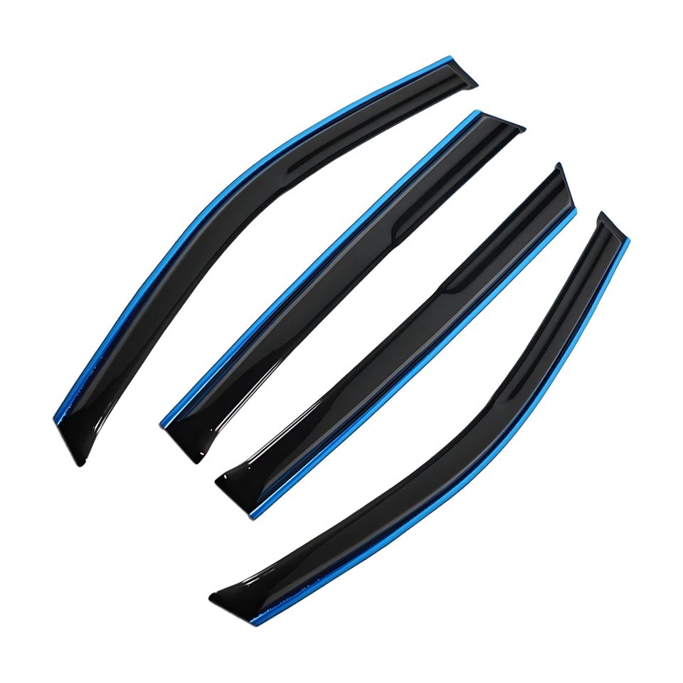 Deflector de viseras de ventana protector de lluvia 4 piezas para Toyota RAV4 01-05 4 puertas pantalla EE. UU. Foto 3 de 4